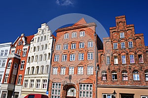 Cityscape of Lubeck old city, Germany