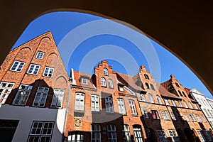Cityscape of Lubeck old city, Germany