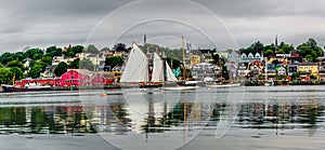 Cityscape of Lunenburg in Nova Scotia, Canada