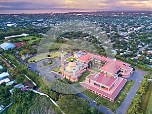 Cityscape of Managua city