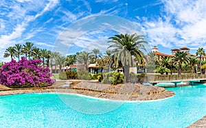 Cityscape of Maspalomas town