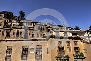 Paisaje urbano de viejo municipio en irán 