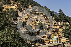 Paisaje urbano de viejo municipio en irán 