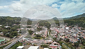 Cityscape of Matagalpa city on mountain photo