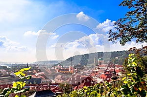 Cityscape of medievel town of Praha