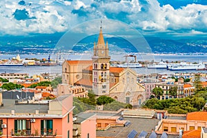 Cityscape of Messina, Sicily, Italy