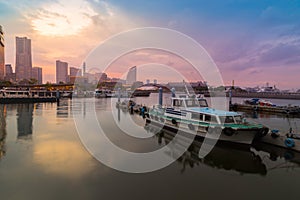 Cityscape at Minato-Mirai, Yokohama, Japan