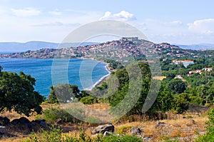 Cityscape of Mithymna, Lesbos, Greece