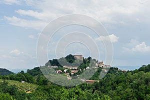 Cityscape of Monticello d`Alba