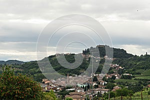 Cityscape of Monticello d`Alba, Piedmont - Italy