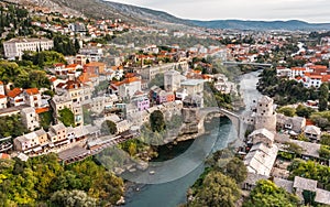 Cityscape of Mostar