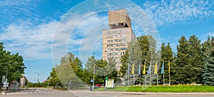 Cityscape of Narva town. Estonia