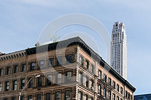 Cityscape of the neighborhood of Tribeca in Manhattan, New York