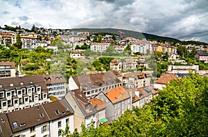 Cityscape of Neuchatel in Switzerland