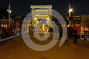 Cityscape night, Amsterdam.