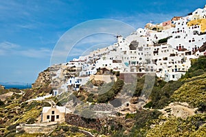 Cityscape of Oia village and Caldera view at morning, Santorini island