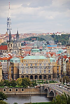 Cityscape of old Prague, Europe