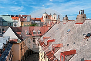 Cityscape, old town in Bratislava city, Slovakia