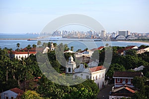 Cityscape of olinda and recife pernambuco state brazil photo