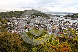 Cityscape of Onomichi, Japan