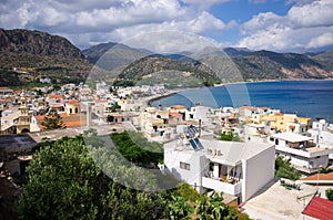 Cityscape of Paleochora, Crete, Greece