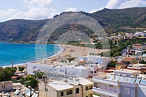 Cityscape of Paleochora, Crete, Greece