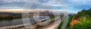 Cityscape panorama of St. Paul Minnesota