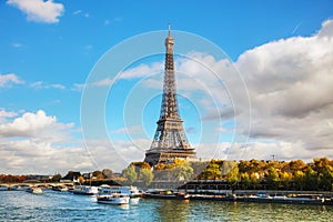 Cityscape of Paris with the Eiffel tower