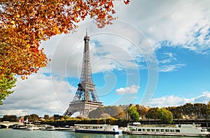 Cityscape of Paris with the Eiffel tower