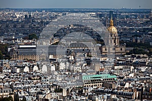 Cityscape of Paris with The Invalides photo