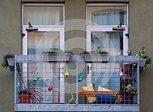 Cityscape of a Patio Garden