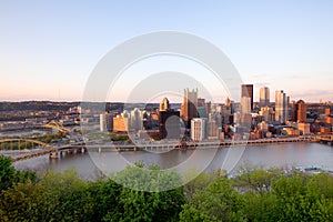 Cityscape of Pittsburgh, USA