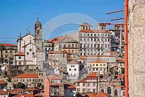 Cityscape of Porto with old ancient buildings