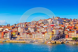 Cityscape of Porto, view of the old European town, Portugal