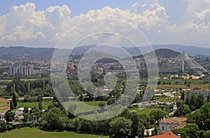 The cityscape of portuguese city Coimbra