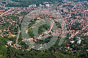 The cityscape of Pécs