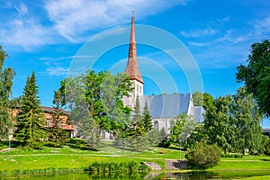 Cityscape of Rakvere town. Estonia photo
