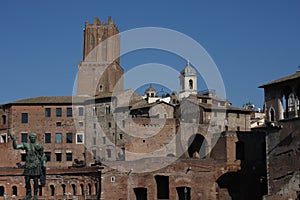 Cityscape of Rome Italy photo