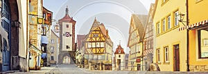 Cityscape in Rothenburg ob der Tauber Germany photo
