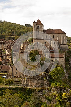 Cityscape of Saint-Cirq-Lapopie France