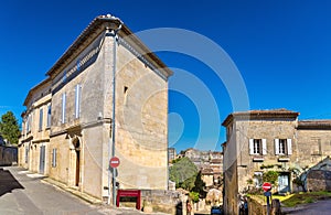 Cityscape of Saint-Emilion town, a UNESCO heritage site in France