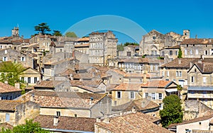 Cityscape of Saint-Emilion town, a UNESCO heritage site in France