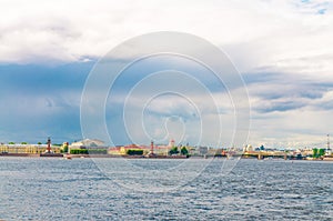Cityscape of Saint Petersburg city