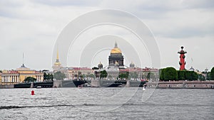 Cityscape of Saint Petersburg city with Saint Isaac\'s Cathedral