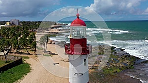 Cityscape of Salvador state of Bahia Brazil. Tropical scene tourism city.