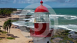 Cityscape of Salvador state of Bahia Brazil. Tropical scene tourism city.