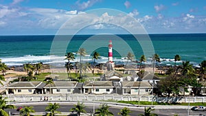 Cityscape of Salvador state of Bahia Brazil. Tropical scene tourism city.