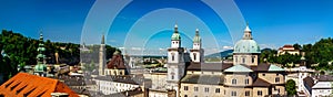 Cityscape of Salzburg with beautiful church