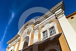 Cityscape of Salzburg with beautiful church