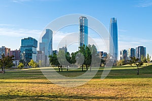 Cityscape of Santiago de Chile photo